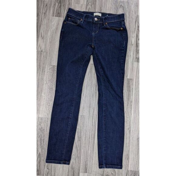 (3/$35) Loft Outlet Womens Size 0 Pockets Modern Skinny Denim Blue Jeans - Picture 1 of 11